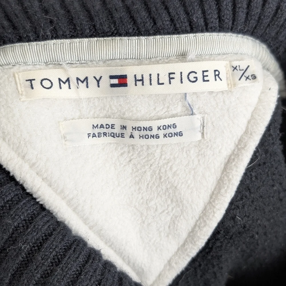 Vintage Tommy Hilfiger Fleeze Zip Up, Made In Hong Kong, XL - Picture 5 of 6